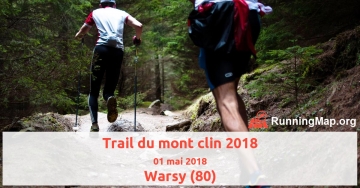Trail du mont clin 2018