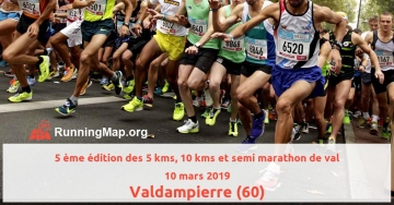 5 ème édition des 5 kms, 10 kms et semi marathon de val